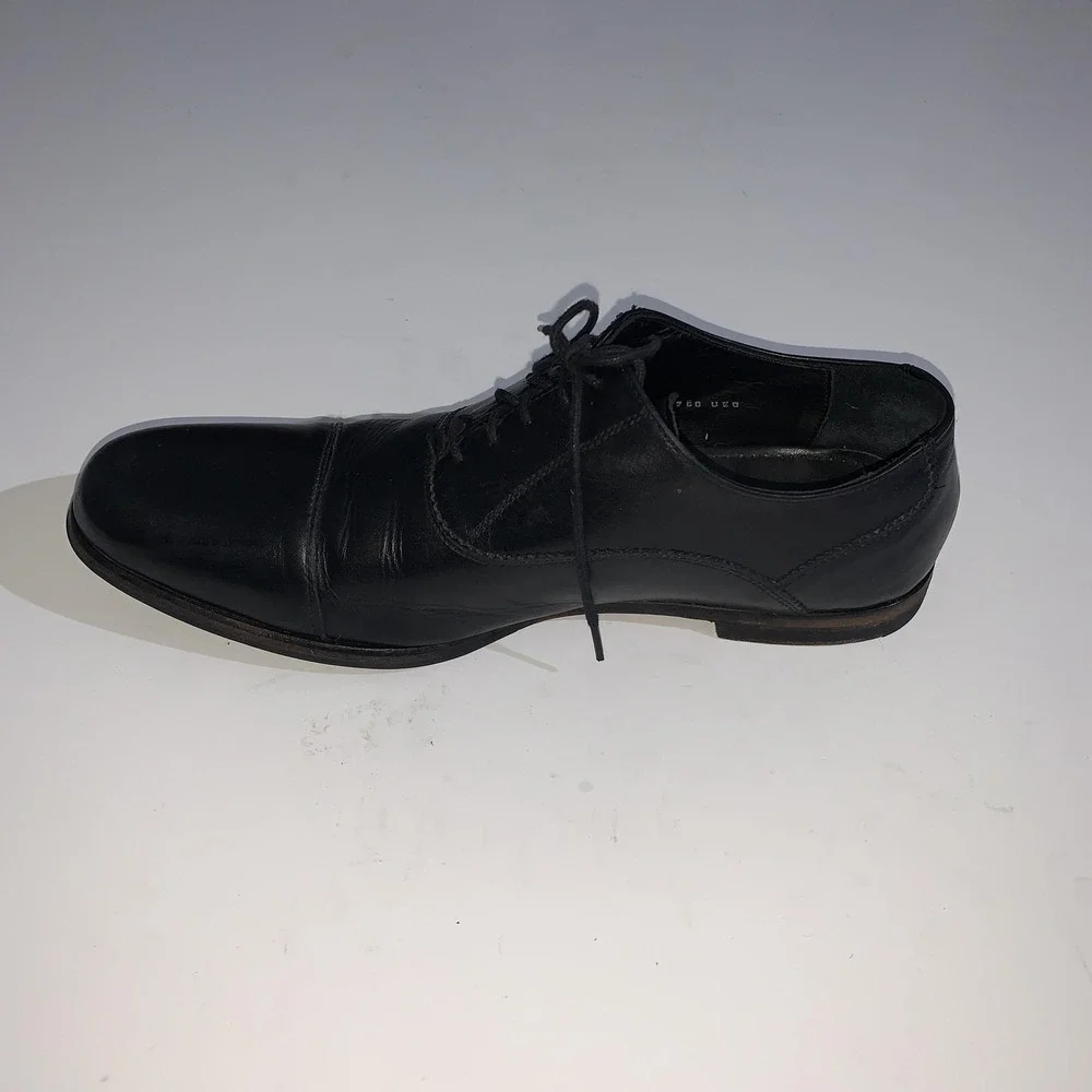 Cole Haan Shoes Mens Size 9.5 Black Oxford Cap Toe Leather Dress Lace Up C08750